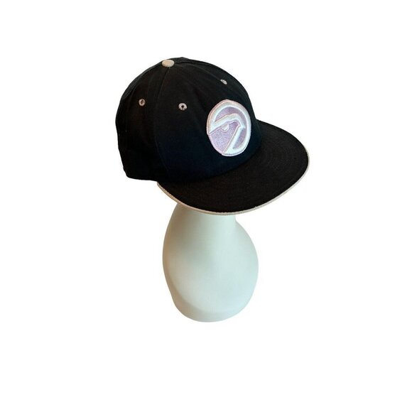 New Era Altanta Hawks Retro Hardwood Classics Hat Cap Embroidered Pink 7 3/8 - Picture 1 of 10